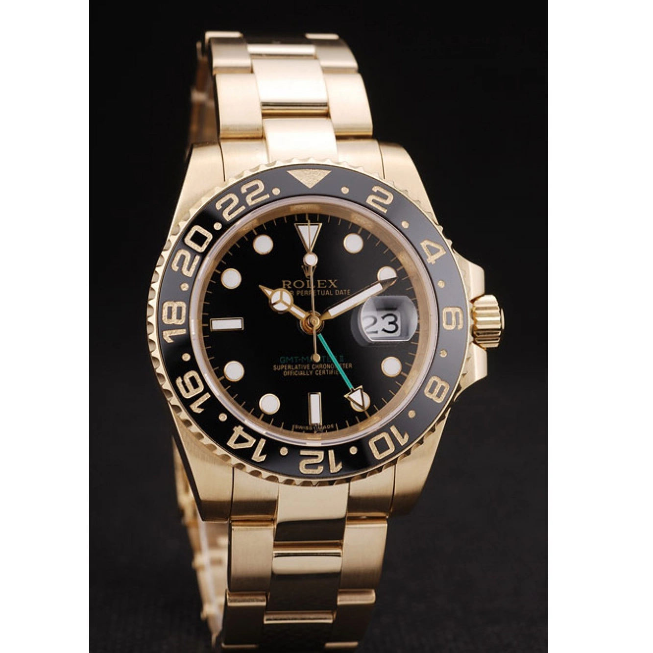 Aaa replica watch Black II Rolex GMT Bezel 98228 Master Black Ceramic Dial 0627